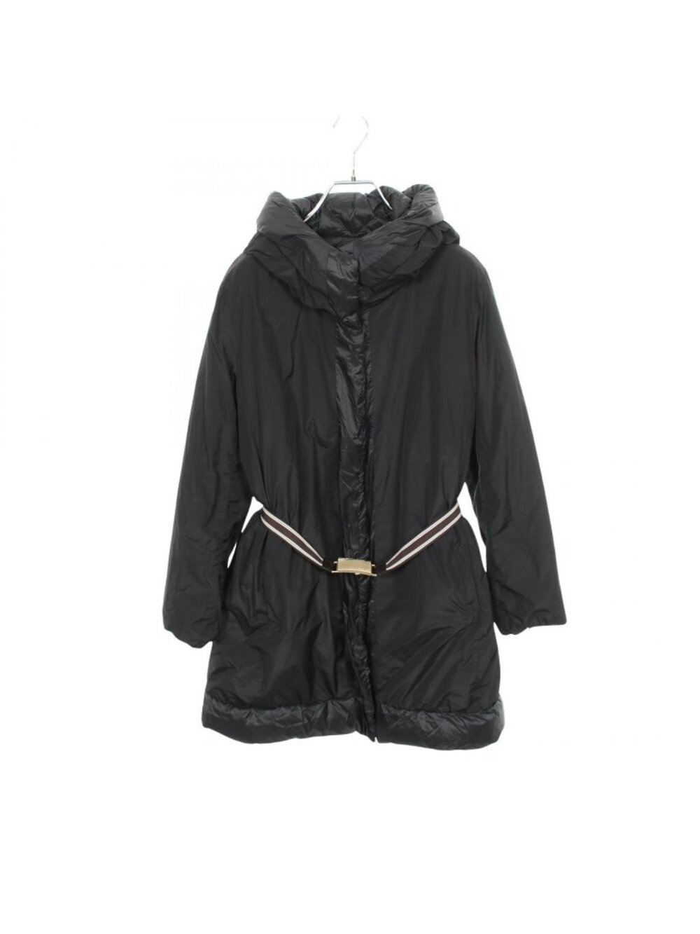 Max Mara Down Jacket Reversible Hooded Nylon Coat